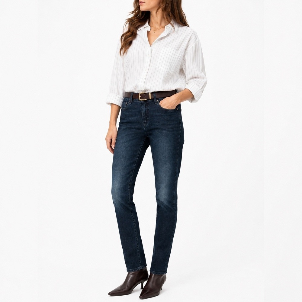 Acne Studios Flex Basement Jeans Dark Blue Wash 29/32 Women Measured 30/28